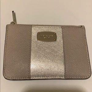 Michael Kors silver coin purse